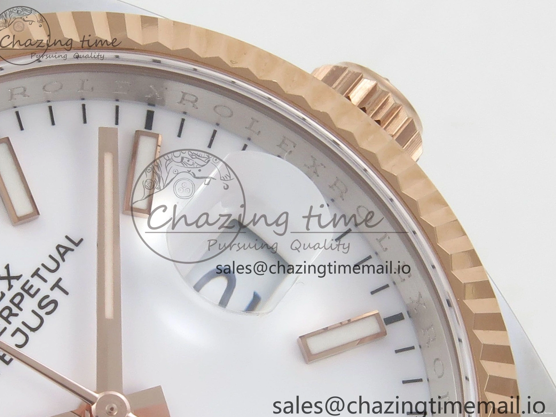 0415 DateJust 36 SS RG ARF 1:1 Best Edition 904L Steel White Stick Dial on Oyster Bracelet SH FashionForward 84